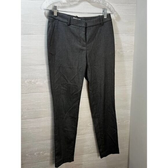 Women Black &‎ White Checked Cigarette Trousers Size 4 - Picture 2 of 5